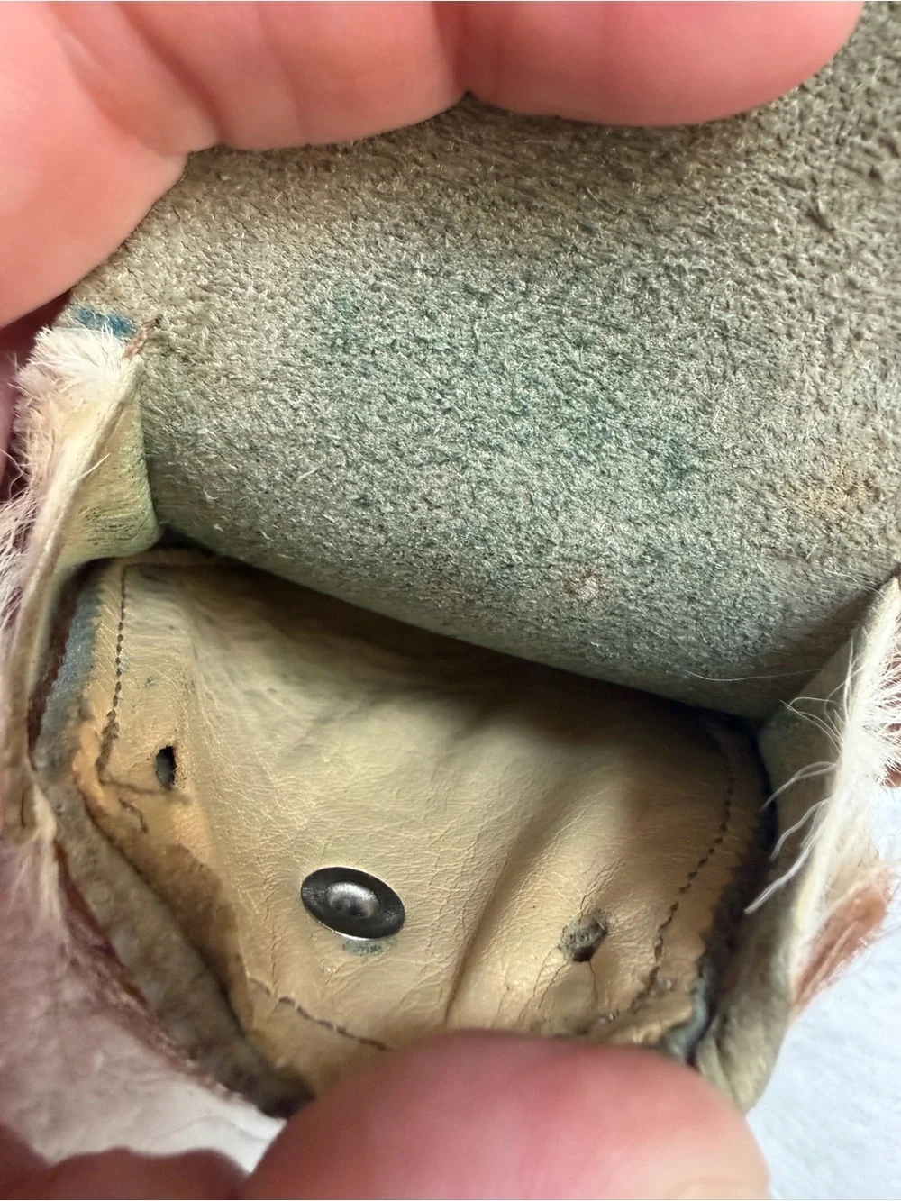 Vintage Springbok Antelope Hide Coin Purse Pouch – Missing Strap